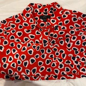 J Crew printed button-down